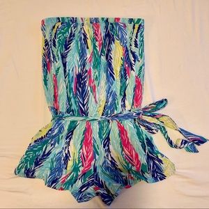 Lilly Pulitzer strapless romper
